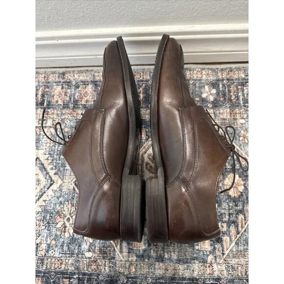 Allen Edmonds Made in USA Montgomery Split Toe Oxford Shoes in Brown Size 11 D - Picture 6 of 7